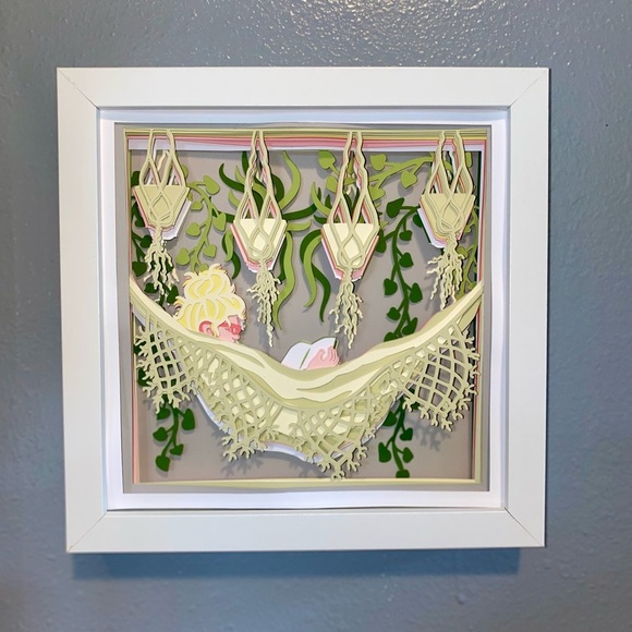 3D Boho Hammock Shadowbox - Picture 7 of 9